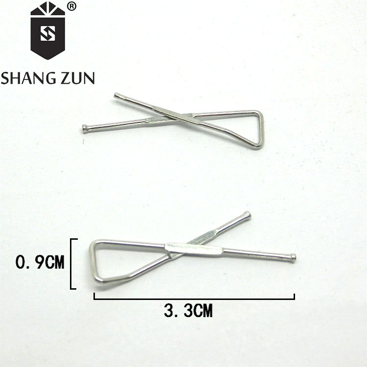 Double Sided Design Shang Zun 20 Pcs Golden Stainless Steel Collar Stays in Blue Box