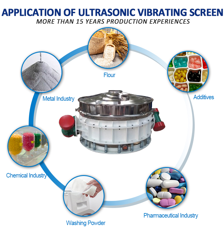 Direct Discharge Removing Impurity Food Salt Corn Rice Powder Circular Vibro Screen
