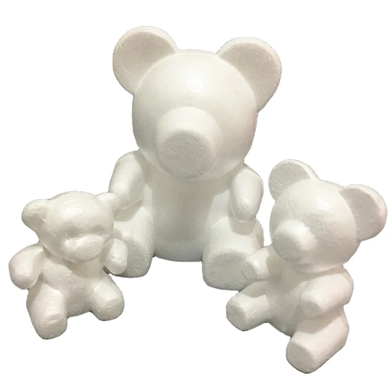 polystyrene sitting teddy bear