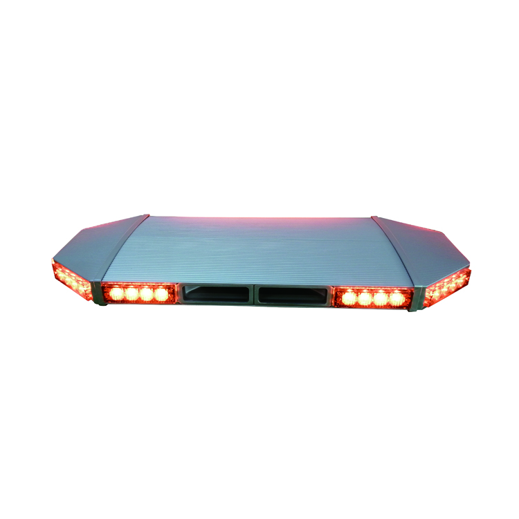 Aluminum housing red lens slim led mini lightbar with siren speaker