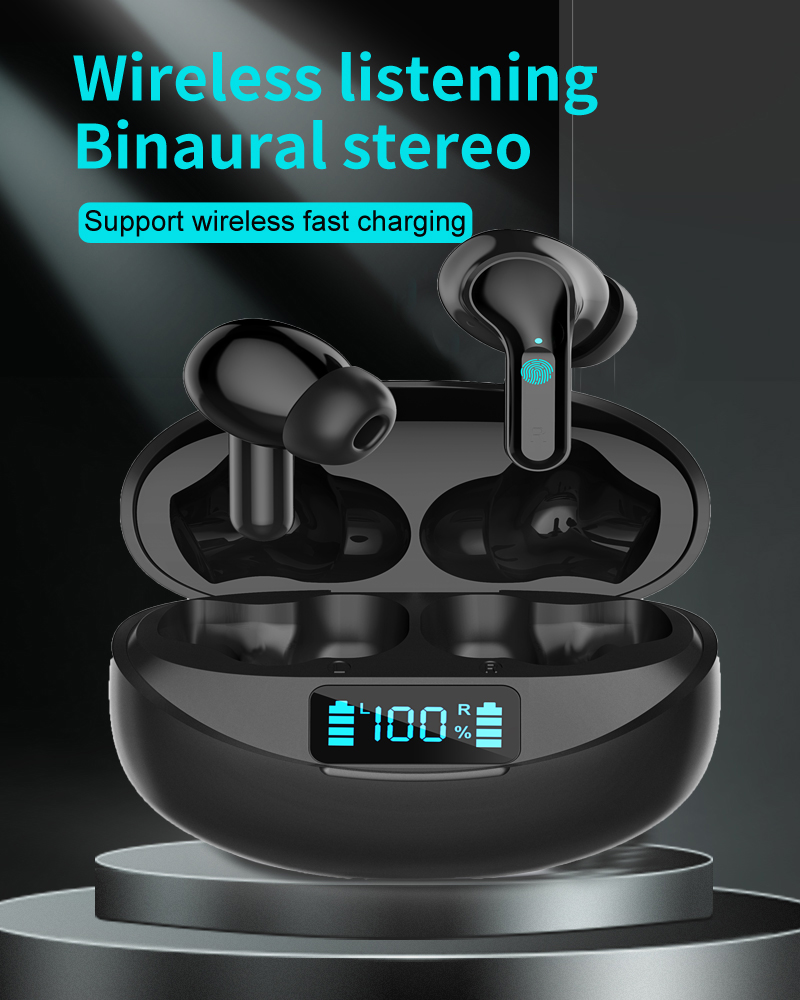 V5.1 оптовая продажа Новое поступление Diy Спортивные портативные мини tws bluetooth наушники беспроводные наушники со светодиодным дисплеем