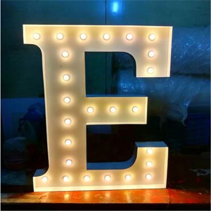 Programável de Metal Grande Letreiro Letras Feliz Led Sinal Led G Sinal Com Luz RGB