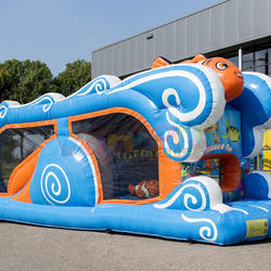 Wholesale backyard outdoor playground structure gonflable jumping bouncer bounce house inflatable obstacle course