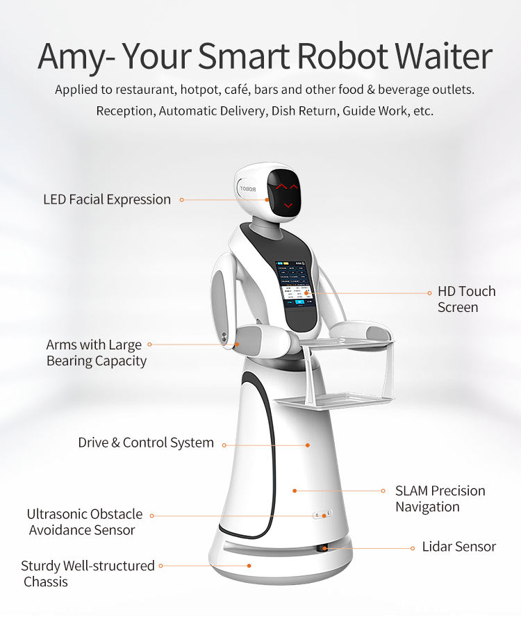 Robot Waiters Tra Robotics Ltd Female Humanoid Robot Waiter