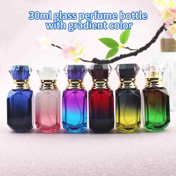 30ml 50ml Gradient Color Premium Luxury Glass Spray Perfume Bottle