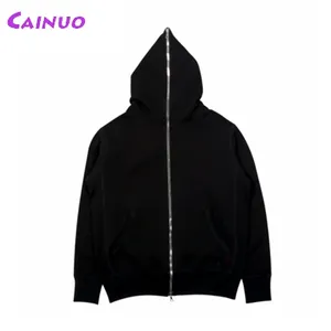 full zip hoodie over face plain