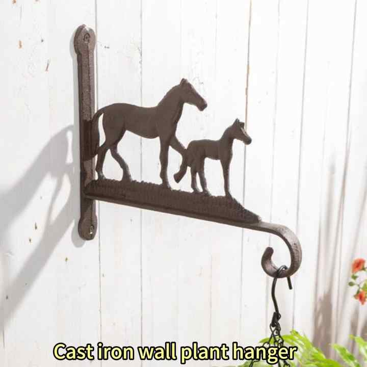 Garden Frontdoor Mountable Decorative Cast Iron Plant Hanger Gape Fruit  Vine Verdigris Hot Seller