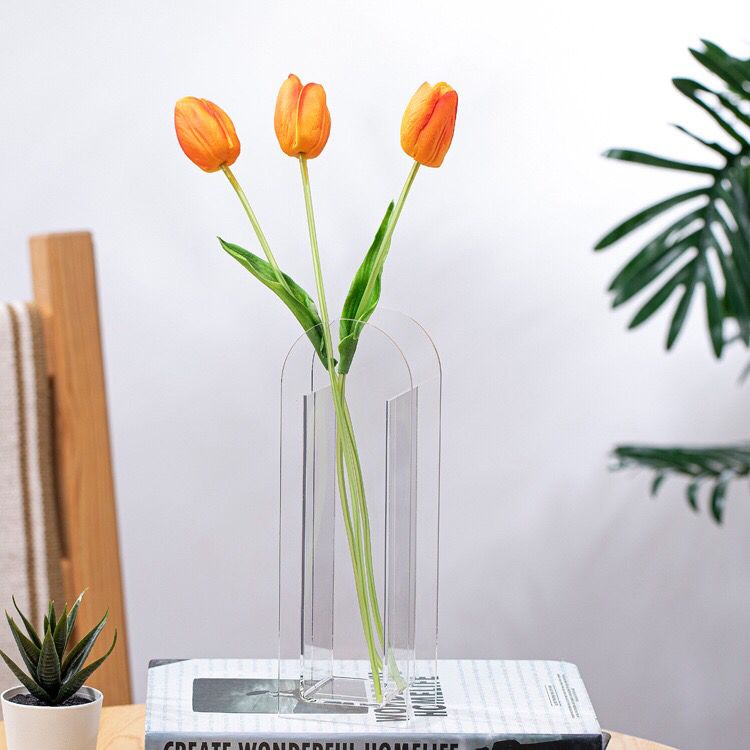 Акриловая ваза для цветов для домашнего декора на заказ