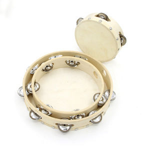 pandereta madera niños