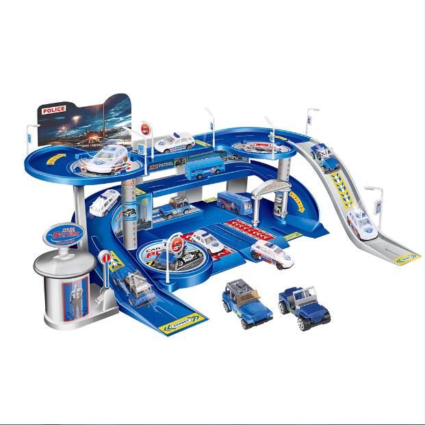 Популярная детская Парковка Игрушка из металла полицейский участок мини парковка игрушки для продажи