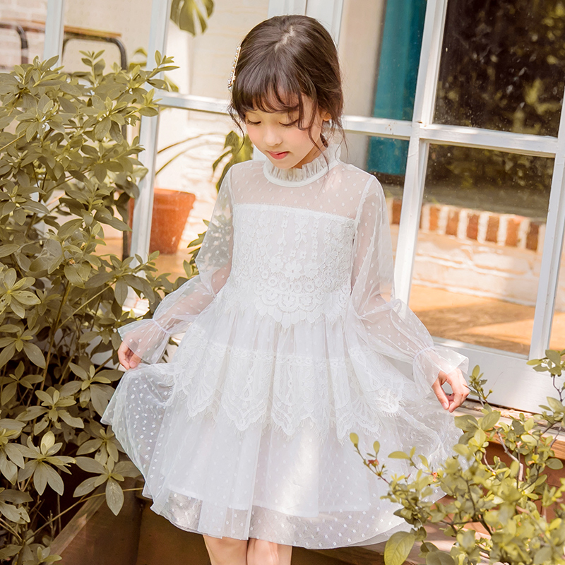 Осеннее платье для девочек юбка принцессы модная одежда для девочек осенняя одежда для детей