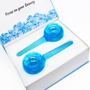 Amazon Hot Sell Wholesale Factory Wave Massage Ball Summer Cooling Facial Ice Globes