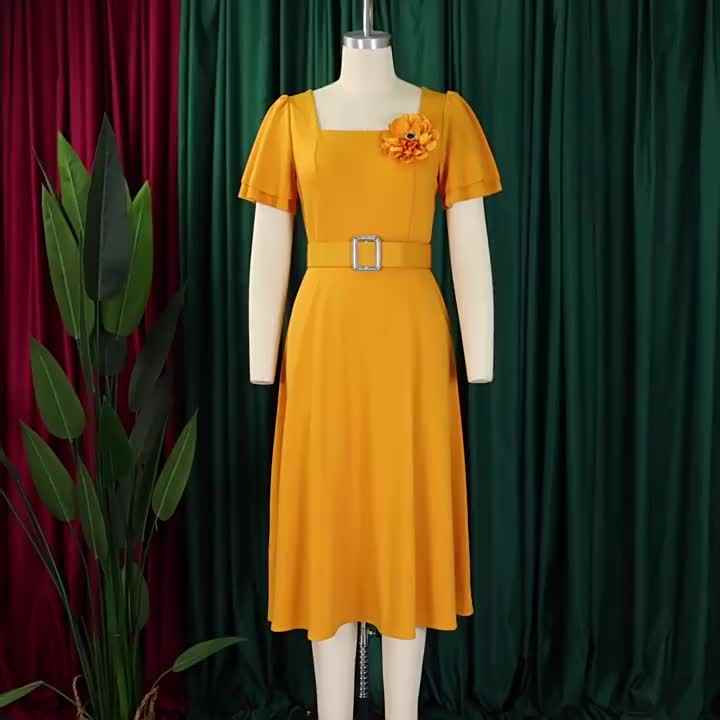 slim fit dress slacks Women's Square Neck Fashion Designer S-L Dresses (Midi) – International  Women's Clothing
