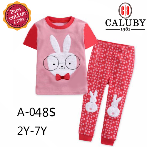 Детская домашняя одежда для сна, нижнее белье, брюки с коротким рукавом, пижамы для девочек на улице, оптовая продажа, изготовление на заказ