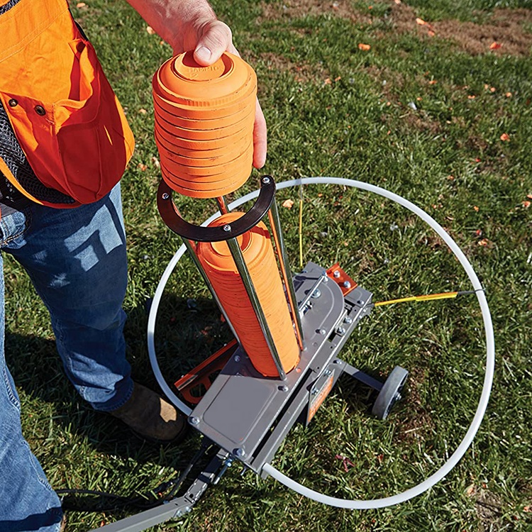 Авто-подача Автоматическая ловушка Метатель глины голубь Косынка целевой Метатель с колесами