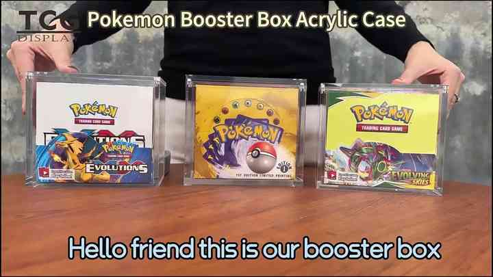 TCG Advanced Customized Acrylic Pocket Monsters English Enhancement Box Strong Magnetic Display Box Can Be Used for Card Storage TCG Advanced Customized Acrylic Pocket Monsters English Enhancement Box Strong Magnetic Display Box Can Be Used for Card Storage