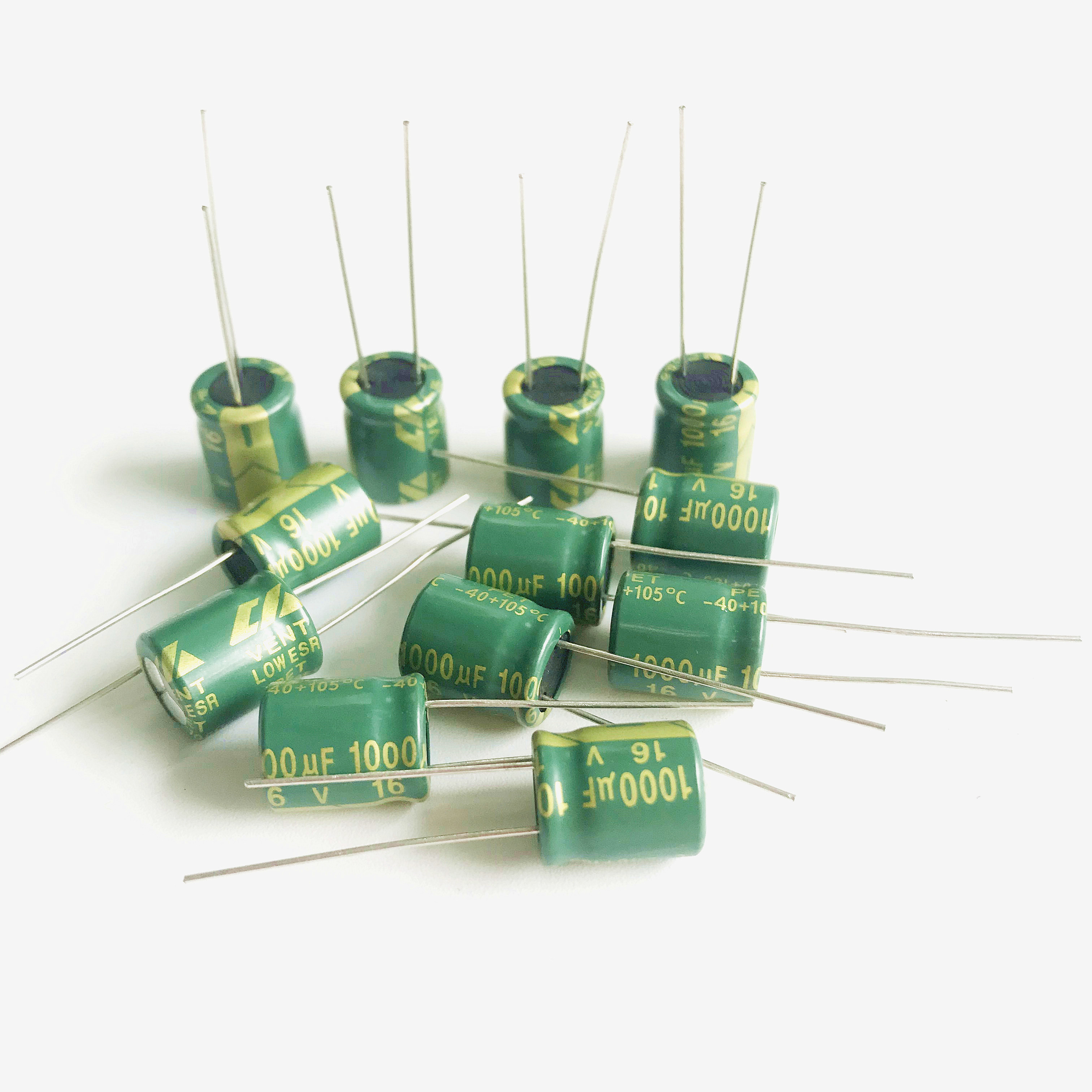 2200uF 10v 105c Radial Electrolytic Capacitor Lot of 25