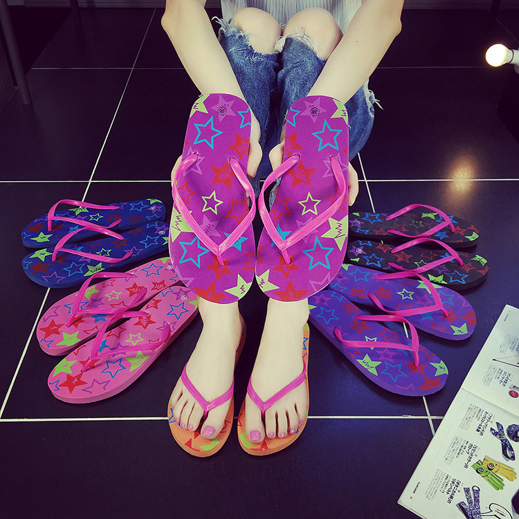 Wholesale PE Flip Flop Slippers Outdoor Fashion Non-slip Summer Beach Sandals Shoes