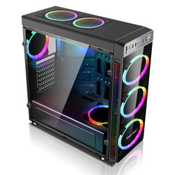 RGB Estilo Pc Gamer Retroiluminado Torres de Alumínio Personalizar Caso de Jogos de Computador
