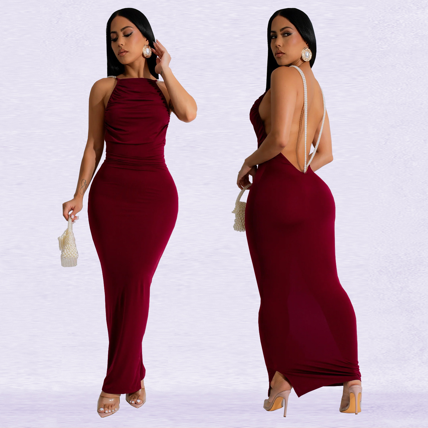 navy blue dress for baby girl FDSUFDY Women Summer Dresses 2022 Lace Up Backless Plants Print Flared Hem  Cami Dress (Color : Baby Pink, Size : Small) at Amazon Women's Clothing  store main image 0