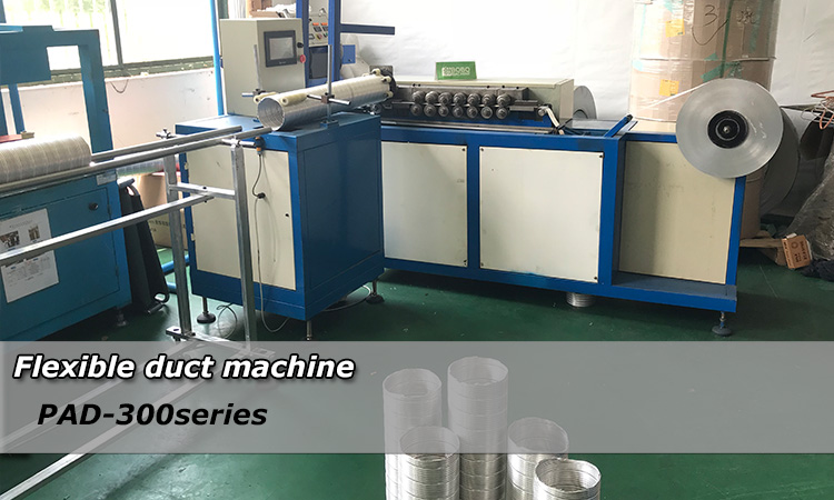 semi rigid aluminum flexible duct manufacturing machine