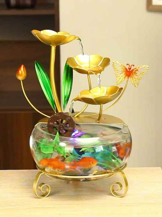 Desktop Fountain, Indoor Fountain Ornament Desktop USB Water