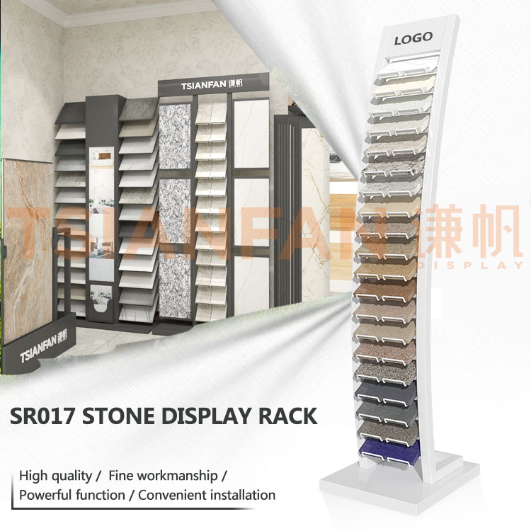 Quartz Stand Wooden Floor Wall Mount Granite Panel Vinyl Ceramic Porcelain Book Turn Page Door Rack Tile Display