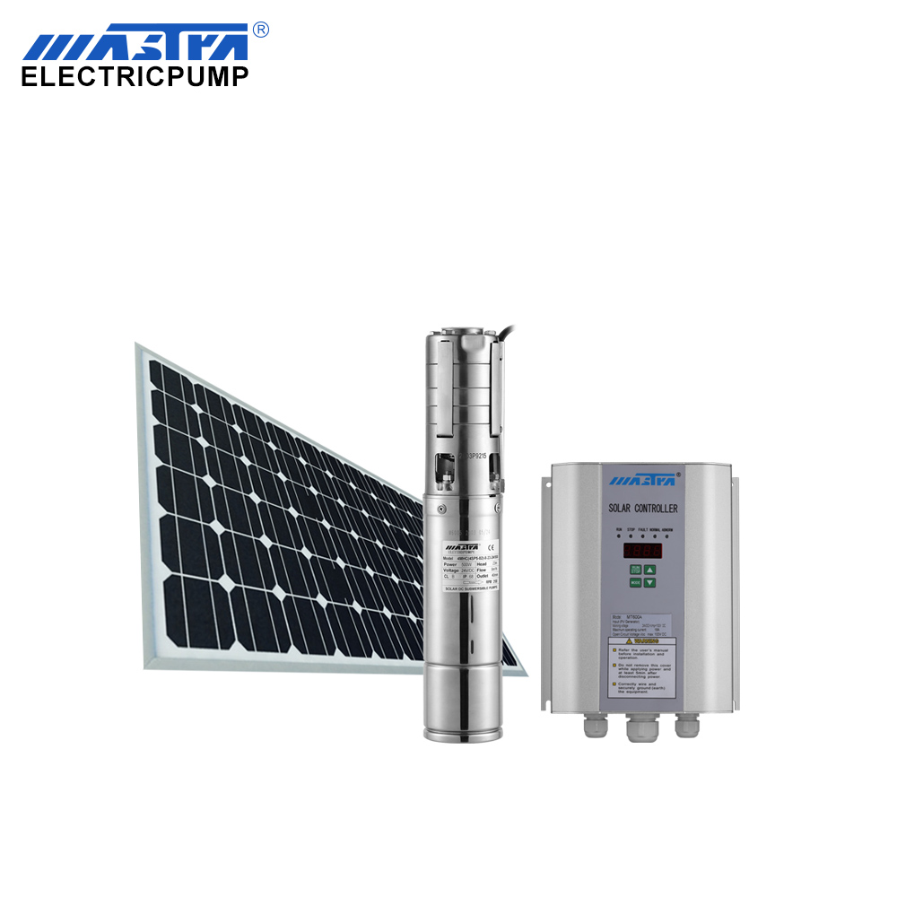 MASTRA 4 дюйма 1.1kw dc солнечный Нержавеющая погружной крыльчатка насосная система водяной насос на солнечной батарее