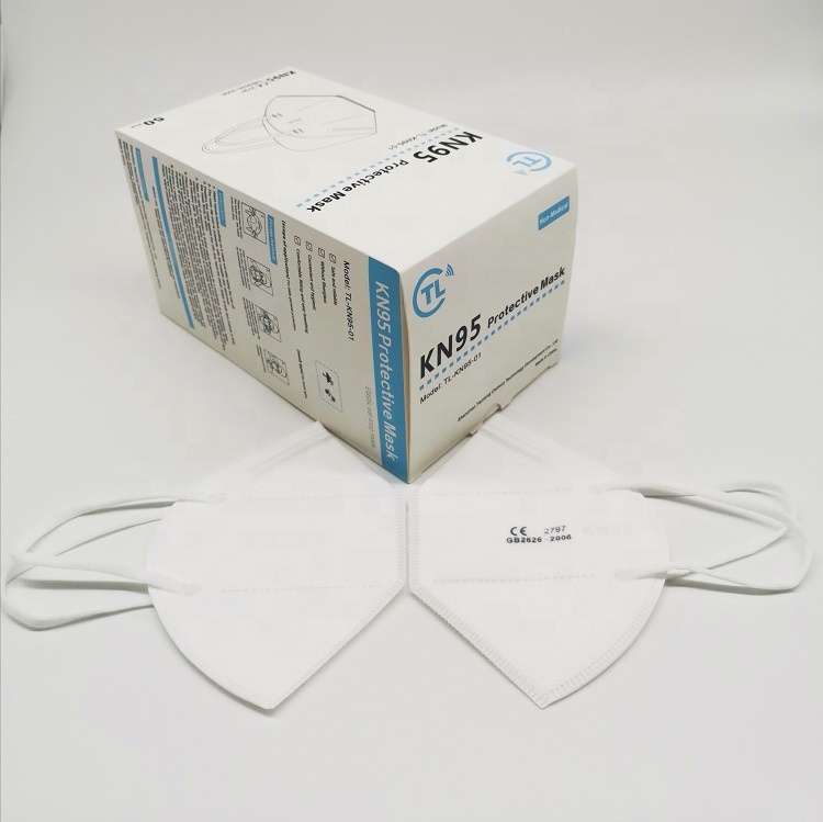 Stock Personal Protection CE FFP2 Anti Pollution Dusty Adult Civil Kn95 Earloop Face Mask Protection