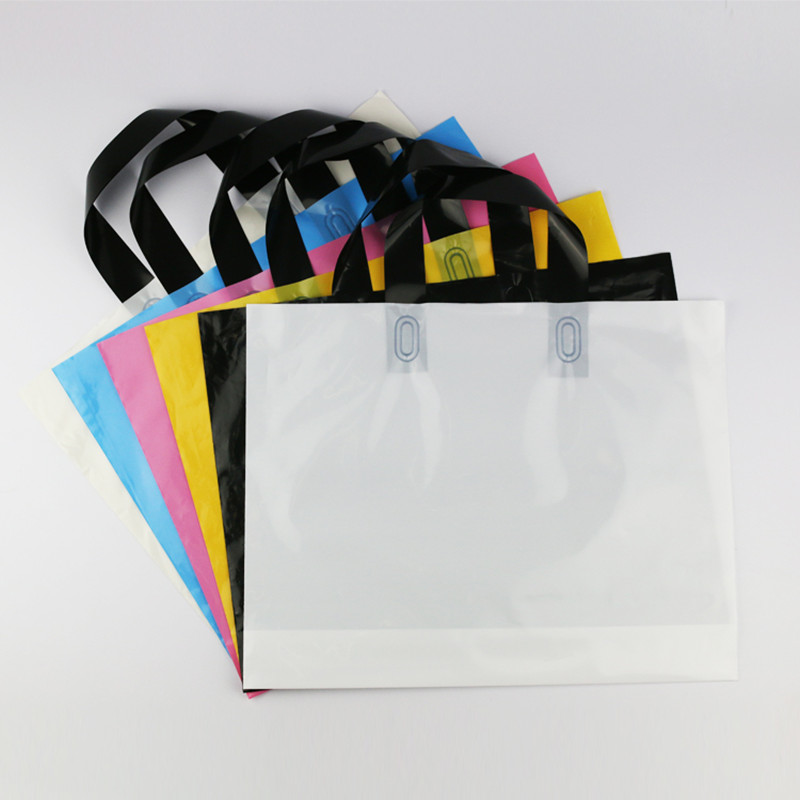 thank you shopping polythene bag die cut bag plastic carrier bags custom logo