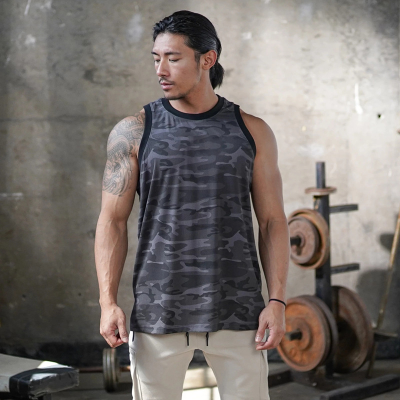 Сетчатый спортивный дышащий жилет без рукавов для бега и спортзала, мужская одежда 2021, Мужская футболка