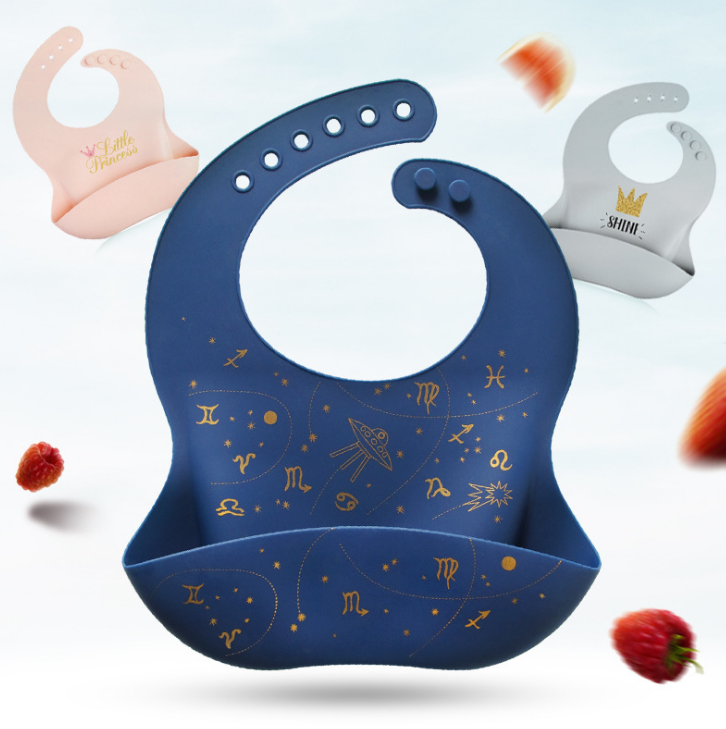 Большой силиконовый нагрудник YDS без бисфенола А, удобный мягкий силиконовый водонепроницаемый регулируемый нагрудник