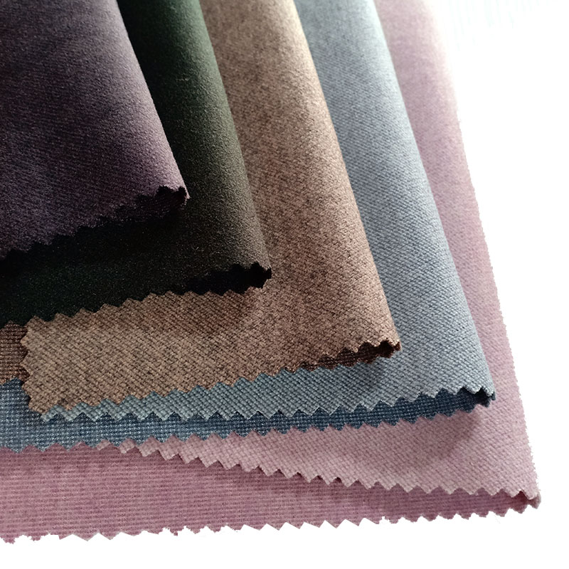 knitted fabric winter brushed like woolen tr roma fabric two-tone ranyon spandex twill fabric