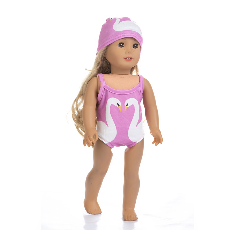 Обувь для девочек кукла купальники одежда = купальники + шляпа аксессуары 18 дюймов куклы 43-45 см куклы одежда