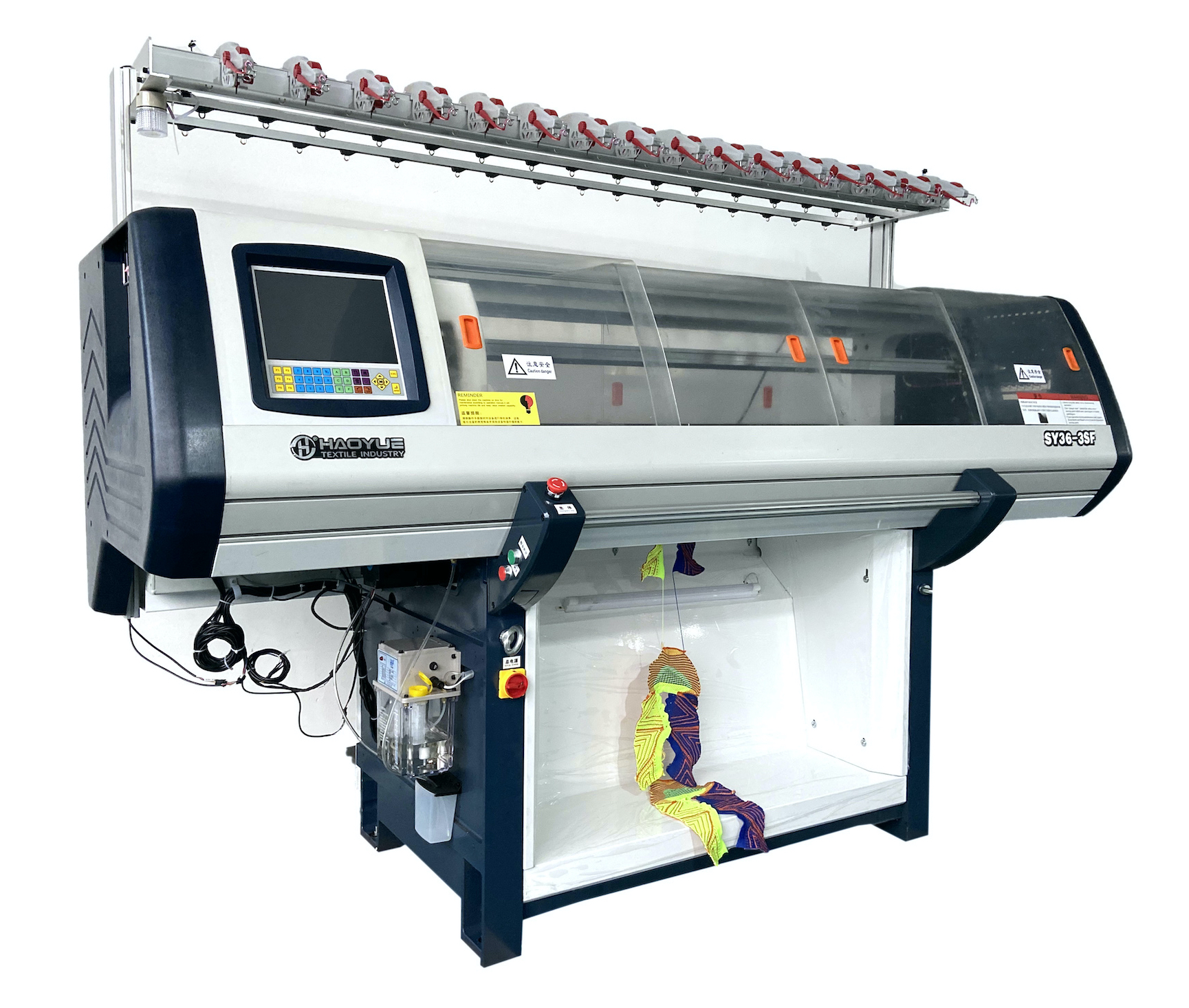 Flat vamp knitting machine for 3d shoe uppers with 36inch