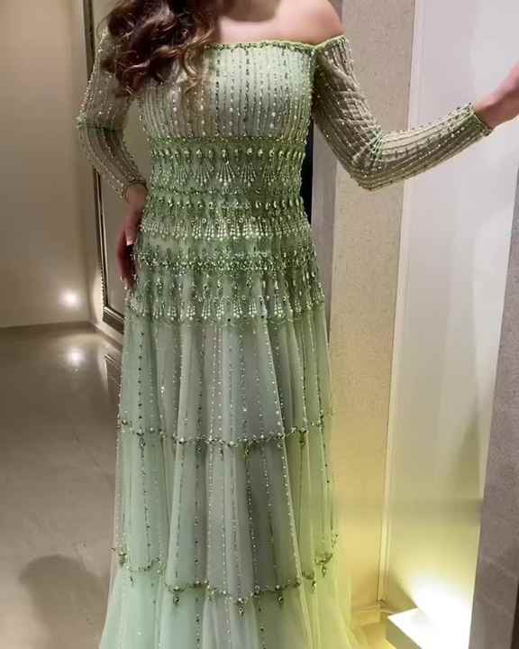 Sharon Said SS588 Elegant Off Shoulder Lilac Evening Dress Dubai Engagement  Dress for Women Wedding Party