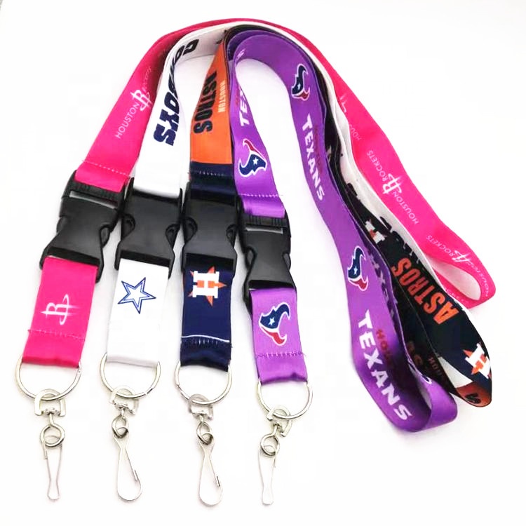 Изготовленный на заказ шейный шнурок с сублимационной печатью для футбольной команды Америки