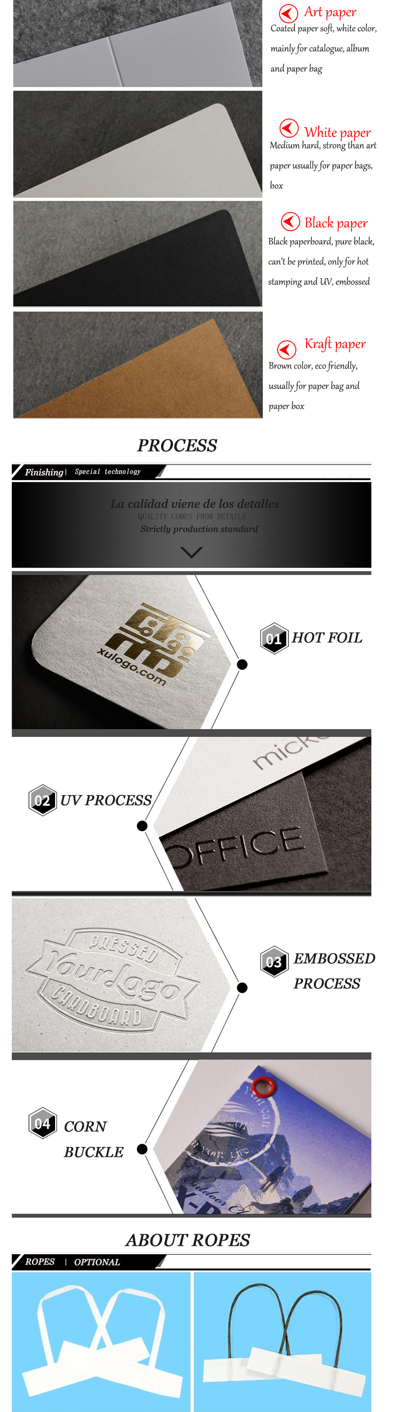 Custom Printed Your Own Logo Gift Shopping  Packaging Bag Food Kraft Paper Bags with handle