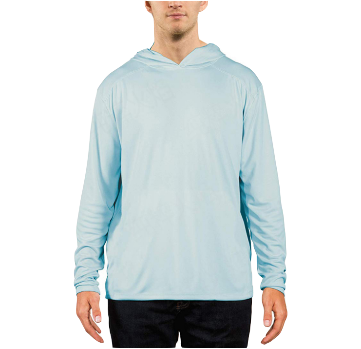 Однотонная мужская Толстовка upf 50 с защитой от УФ-лучей и длинным рукавом, одежда для рыбалки и серфинга на открытом воздухе