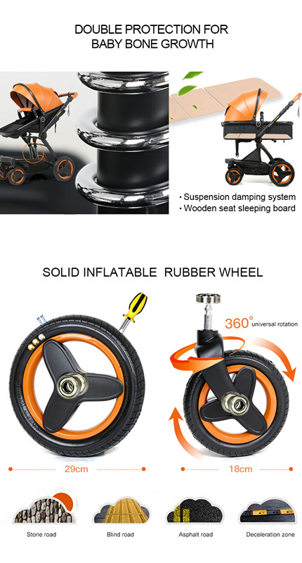 2019 hot mom baby stroller 3 in 1 magic stroller baby