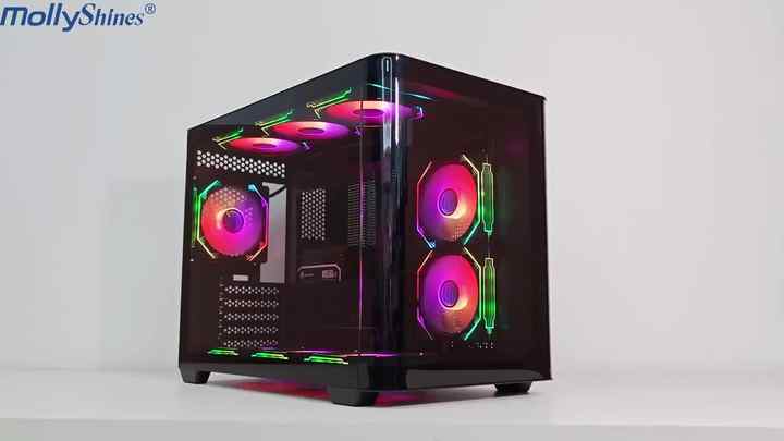 Gaming Computer Case - Factory Cool Design Tempered Glass