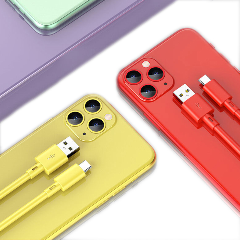 High Tensile Usb 3.0 Cable Silicone Type-C Usb Cables 3.0 Fast Chargers 2.4A Fast Double Side Insertion Mobile Cable