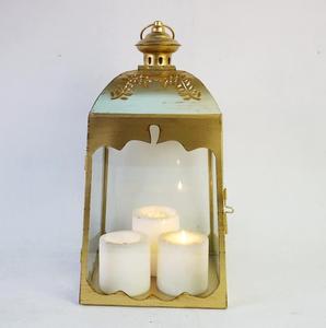 Black Sizet Metal Frame Tabletop Candle Lantern Holder Decorative Storm Lanterns Hanging Decorations