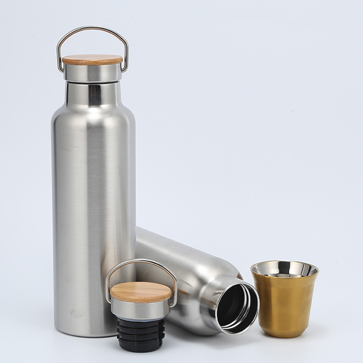 wholesale Travel tumbler mug thermos vacuum drinking bottle with handle