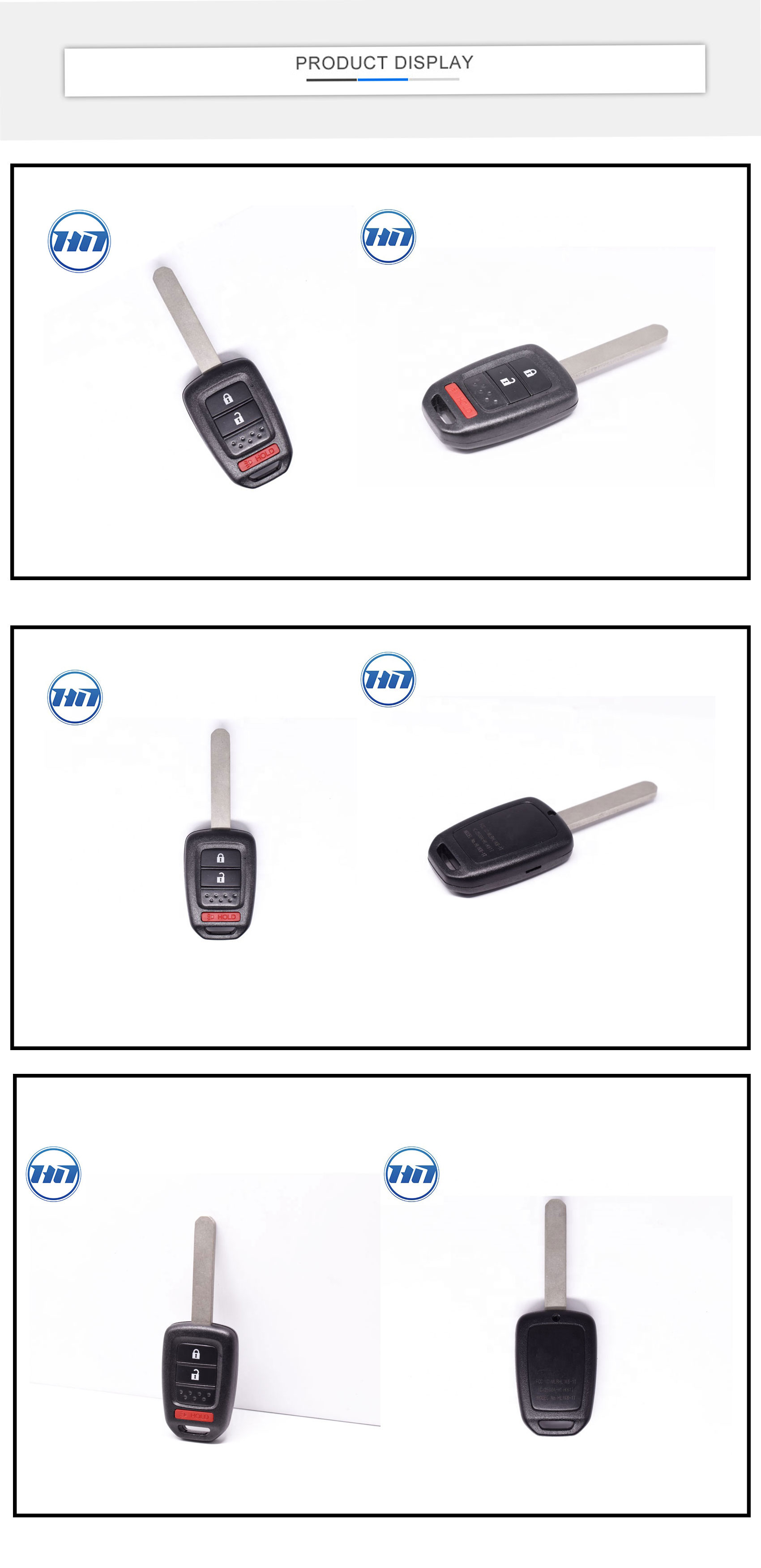 Original  2 +1button FCCID MLBHLIK6-1T MODEL HLIK6-1T  remote car key with  313.8MHz 47 chip transponder  for smart key