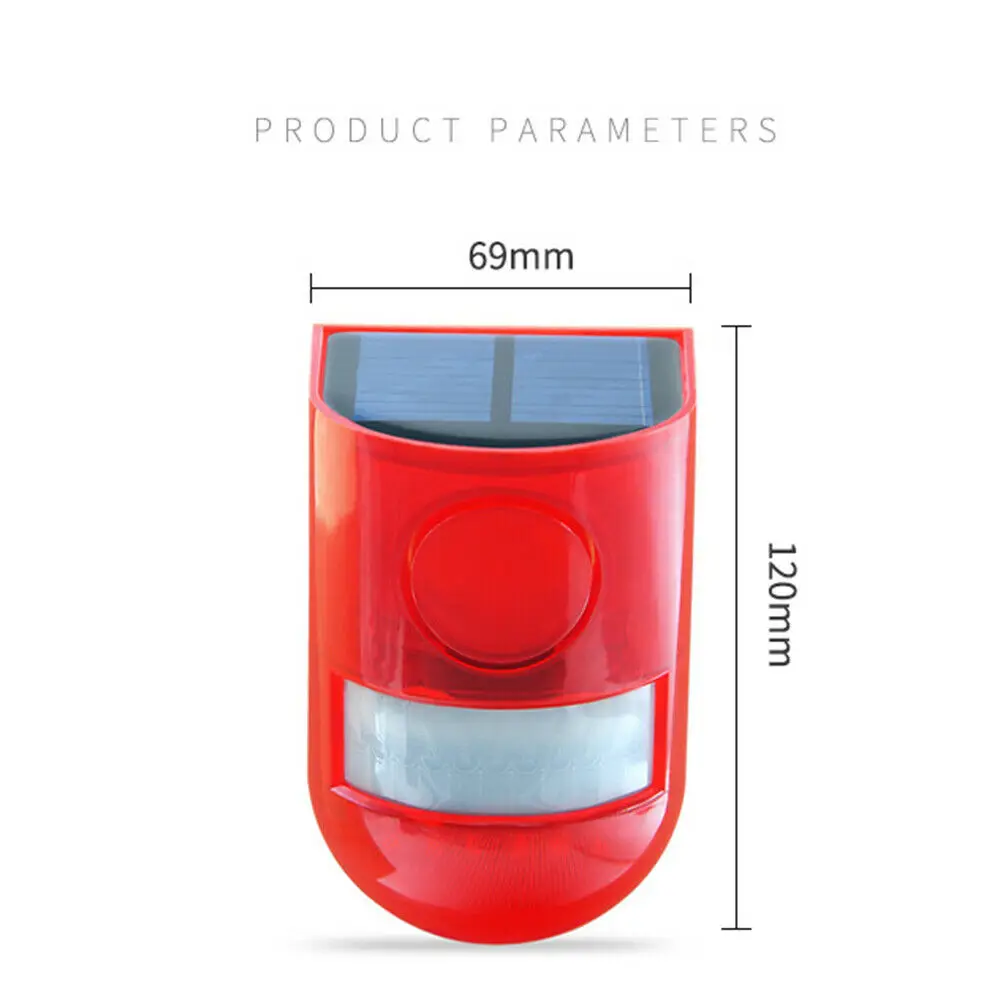 Открытый звук беспроводной сад Солнечный светодиодный стробоскоп предупреждающий свет с ультра-длинной выносливостью для Вилла ферма квартира