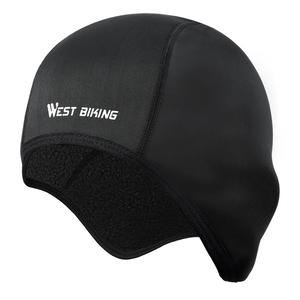 WEST BIKING Cycling Caps Winter Thermal Fleece Bicycle Caps Windproof Warm Bikes Riding Hats Outdoor Sports Running Cycling Caps