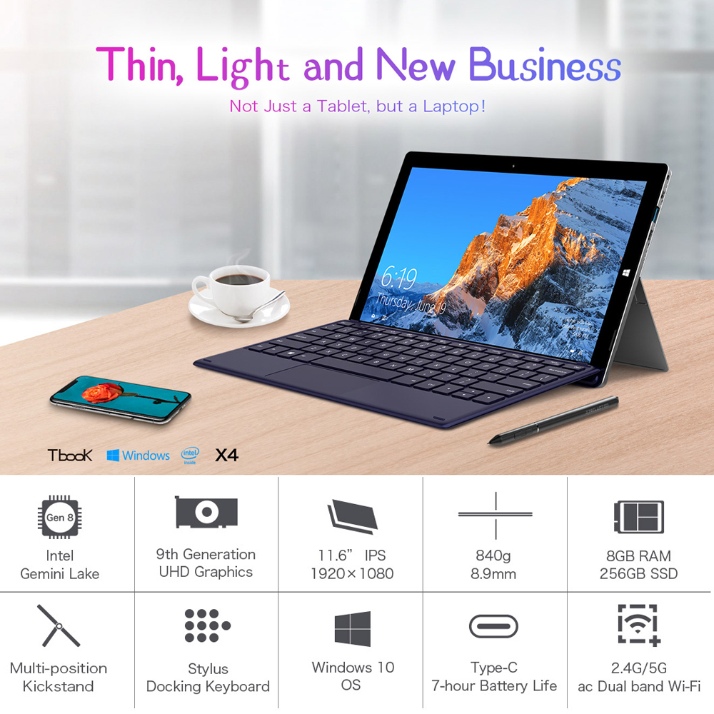 タブレット windowsタブレット teclast x4 別売キーボード付