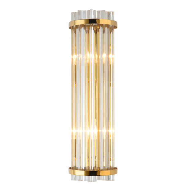 Modern creative gold color crystal wall lamp for living room villa hotel department