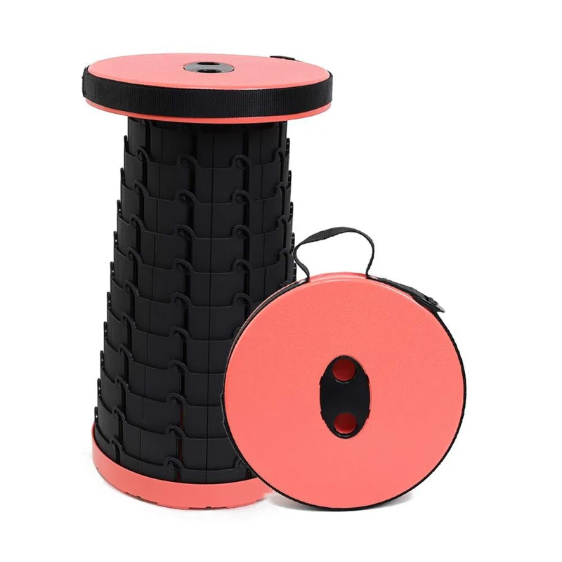 Портативный складной телескопический стул для кемпинга, походов, рыбалки